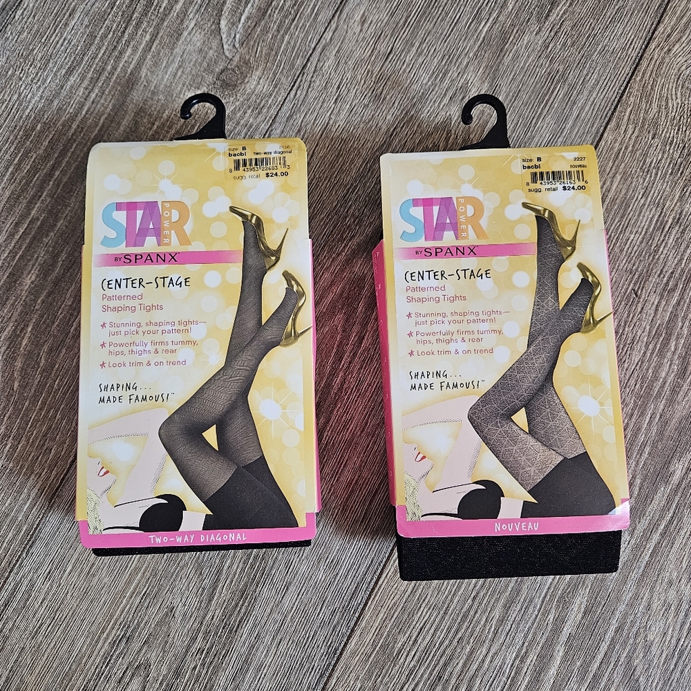 Star Power by SPANX Center Stage Shaping Tights Pantyhose Shapewear